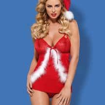 Бэби долл и трусики Obsessive "Santacutie", S\M. Нет в наличии Бэби долл и трусики Obsessive "Santacutie", S\M