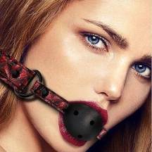 Кляп-шарик Shots Luxury Breathable Ball Gag, черный