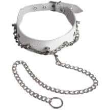 Ошейник Sitabella с цепью, белый. Нет в наличии Ошейник Sitabella с цепью, белый