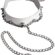 Ошейник Sitabella с цепью, белый. Нет в наличии Ошейник Sitabella с цепью, белый