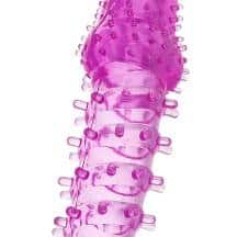 Насадка на член с усиками и ребрами Toyfа, фиолетовая Насадка на член с усиками и ребрами Toyfа, фиолетовая