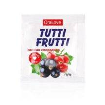 Оральная гель-смазка Bioritm Tutti-Frutti OraLove Свежая смородина на водной основе, 4 мл