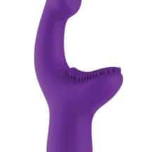 Вибратор-кролик с клиторальной щеточкой Evolved G-Spot Pleaser, фиолетовый
