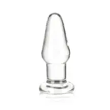 Стеклянная анальная пробка Glas 8 см, бесцветный