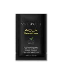 Лубрикант Wicked Aqua Sensitive на водной основе, 3 мл. Нет в наличии Лубрикант Wicked Aqua Sensitive на водной основе, 3 мл