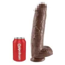 Большой фаллоимитатор PipeDream King Cock 29.2 см, коричневый. Нет в наличии Большой фаллоимитатор PipeDream King Cock 29.2 см, коричневый