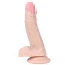 Фаллоимитатор с трусиками для страпона Real, телесный/чёрный Фаллоимитатор с трусиками для страпона Real, телесный/чёрный