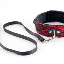 Кружевной Ошейник Marcus красный