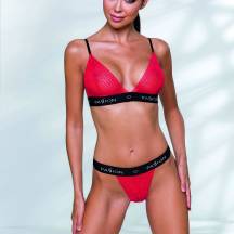Комплект Passion Lingerie Glamiss Red-Black L/XL, красный