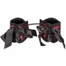 Наручники CalExotics Scandal Corset Cuffs на завязках, красные. Нет в наличии Наручники CalExotics Scandal Corset Cuffs на завязках, красные