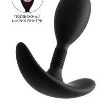 Анальная пробка Toyfa A-Toys Tord с переменным центром тяжести S, черный