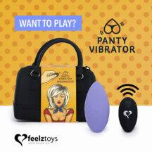 Массажер в трусики FeelzToys Panty Vibe Remote Controlled с пультом ДУ, фиолетовый