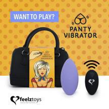 Массажер в трусики FeelzToys Panty Vibe Remote Controlled с пультом ДУ, фиолетовый