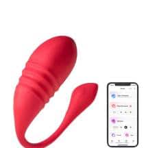 Фрикционное виброяйцо Lovense Vulse, красное