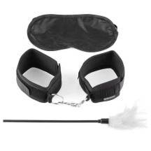 Набор Pipedream наручники + стек с пером + маска Fetish Fantasy Series, черный. Нет в наличии Набор Pipedream наручники + стек с пером + маска Fetish Fantasy Series, черный