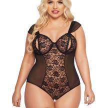 Боди SoftLine Collection Dora, черый, XL