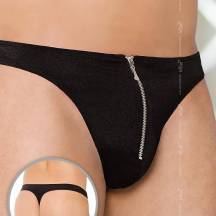 Стринги Soft Line на молнии мужские черные, XL