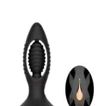 Анальная вибропробка с пультом ДУ MyToys MyPlug, чёрный