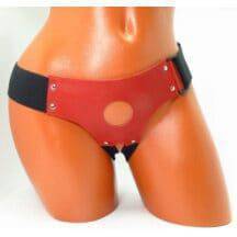 Трусики для страпона 4 см красная кожа BDSM Arsenal. Нет в наличии Трусики для страпона 4 см красная кожа BDSM Arsenal