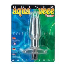 Анальная пробка с вибратором Seven Creations UniSex Aqua Veee, прозрачная