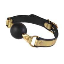 Кляп Sitabella золотой,кожа. Нет в наличии Кляп Sitabella золотой,кожа