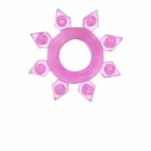 Эрекционное кольцо Toyfa в форме звезды, розовое