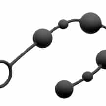 Анальные шарики XR Brands GreyGasms Linger, черный