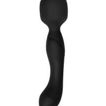 Двухсторонний вибромассажер с нагревом Lola Games Heating Wand, черный