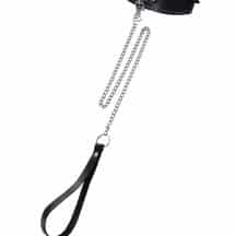 Ошейник-чокер Pecado BDSM, натуральная кожа, черный