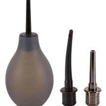 Анальный душ Rebel с 3 насадками, черный