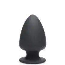 Мягкая анальная пробка XR Brands Squeeze-It Small, черная