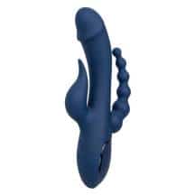 Тройной вибратор CalExotics III Triple Orgasm, синий. Нет в наличии Тройной вибратор CalExotics III Triple Orgasm, синий