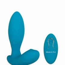 Пульсатор с клиторальной стимуляцией Evolved Adam & Eve Eve's G-Spot Thumper и пультом ДУ, голубой