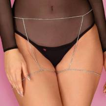 Украшение на бедро Obsessive Bijou necklace, серебристый