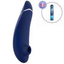 Вакуумный стимулятор клитора Womanizer Premium 2, синий