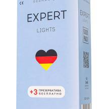 Презервативы тонкие Amor Expert Lights, 12 шт + 3 шт