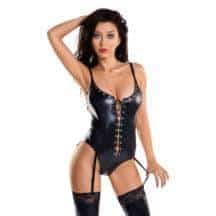 Боди Erolanta Glossy Katherine XL, черное. Нет в наличии Боди Erolanta Glossy Katherine XL, черное