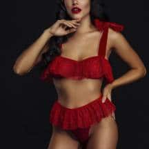 Костюм подарок Devil & Angel, красный, XS/S