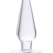 Анальная пробка Sexus Glass стеклянная, бесцветная, 11,5 см