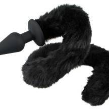 Анальная пробка Orion Bad Kitty с хвостом, черная. Нет в наличии Анальная пробка Orion Bad Kitty с хвостом, черная