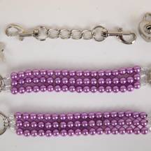 Наручники жемчужные 4sexdream, сиреневые