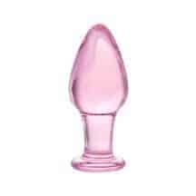 Анальная втулка Sexus Glass, розовый Анальная втулка Sexus Glass, розовый