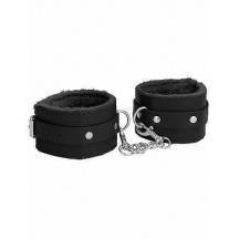 Наручники (оковы, фиксаторы) Plush Leather Hand Cuffs Ouch! Shots