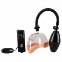 Вакуумная клиторальная помпа с вибрацией You2Toys, бесцветный/черный/телесный Вакуумная клиторальная помпа с вибрацией You2Toys, бесцветный/черный/телесный