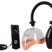 Вакуумная клиторальная помпа с вибрацией You2Toys, бесцветный/черный/телесный