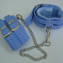Оковы голубые с мехом