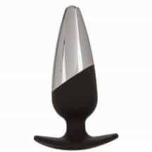 Анальная пробка CalExotics Executive Pro, серебристо-черная. Нет в наличии Анальная пробка CalExotics Executive Pro, серебристо-черная