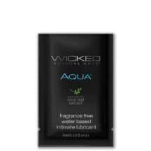 Лубрикант Wicked Aqua на водной основе, 3 мл. Нет в наличии Лубрикант Wicked Aqua на водной основе, 3 мл