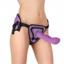 Страпон Deluxe Silicone Strap On 10 Inch Purple OUCH! Shotsmedia