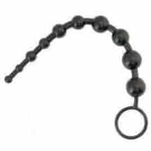 Шарики анальные цепочка ToyFa Black and Red Beads, черные. Нет в наличии Шарики анальные цепочка ToyFa Black and Red Beads, черные